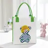 Bolso de Fieltro Pintado al Calor Nuevo Bolso Tote de Fieltro de Gran Capacidad para Estudiantes Bolso Tote de Fieltro para Almacenamiento de Souvenirs Se Puede Personalizar