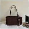 Bolso tote texturizado vintage de alta gama estilo coreano para mujer, nueva moda 2026, versátil, gran capacidad, para ir al trabajo, bajo el brazo