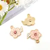1 Accesorio de Joyería de Aleación DIY Color Oro K Colgante Esmaltado Llavero Adorno para Colgar en el Coche Luna Estrella Corazón Flor