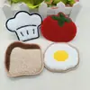 Nuevas Pegatinas Divertidas y Originales para Flequillo con Forma de Comida Estilo Dibujos Animados, Pegatinas Mágicas sin Rastro de Tomate y Huevo, Herramienta de Organización, Idea de Regalo