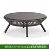 Sofá de Ocio al Aire Libre Nórdico Sofá de Mimbre para Exteriores Muebles de Sol Silla de Mimbre Simple Sofá Combinación para Sala de Estar de Villa