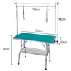 Mesa de belleza para mascotas, mesa de belleza para perros, gatos grandes, plegable, baño, recortador de pelo, ducha, mesa portátil, tienda de mascotas