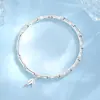 Pulsera de Bambú para Mujer Sólida Fideos de Arena Bambú de Caña Alta Cobre Blanco Chapado en Plata Cerrada Brillante Pulsera de Moda Pulsera Versátil