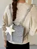 Mochila Cruzada de Moda Coreana con Estampado de Estrellas para Mujer, Nueva Colección Otoño 2026 Elegante Bolso Cruzado de un Solo Hombro de Alto Valor