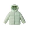 Jaqueta de Inverno de Penas para Crianças Pequenas e Médias, Jaqueta de Penas com Capuz Espessa de Inverno, Jaqueta Média e Curta Infantil de Cor Pura