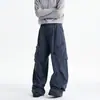 Pantalones de pierna ancha, estilo americano, pantalones de trabajo 2026, corte holgado para hombre, casual retro, nuevo diseño deconstruido, de moda primavera/verano