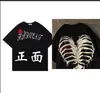 Costillas con forma de corazón nuevo comercio exterior manga corta estilo mangoth japonés estampado Cuello redondo camiseta para hombre y mujer corta Cuello redondo cuello