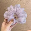 Scrunchie de Renda Roxa Elegante Francês para Mulheres Temperamento de Alto Padrão Nicho Elásticos de Cabelo Corda de Cabelo Acessórios de Cabelo