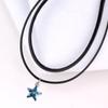 Gargantilha Colar Neckband Estilo Coreano Distintivo Colar Clavícula Feminina Cadeia Cristal Austríaco Pingente Colar Acessórios