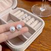 Pendientes de aguja de plata con perlas de imitación Yingying de 4 mm, 6 mm, 8 mm, 10 mm, 12 mm y 14 mm.