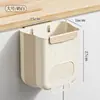 Lixeira de Parede para Cozinha Doméstica Balde de Armazenamento para Porta de Armário Sem Furos Dobrável Grande Capacidade Cesto para Lixo Alimentar Papel
