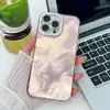 Funda de Teléfono Imd con Agujeros Finos Galvanizada 17 Adecuada para Apple 16Promax Película para Lente 15 Patrón de Pluma 14 Patrón de Papel de Aluminio 13