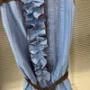 Verano 2025 Hoy Artista Original Amarillo Floral Pastel Camisola + Falda Corta
