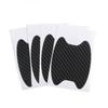 Transfronteiriço 9 * 10 cm alça adesivo 3D fibra de carbono tigela de porta de carro adesivo scratch adesivo de carro anti-risco adesivo de carro 4 Pack
