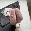 Bolso de Conejo de Felpa Nuevo Otoño 2026 para Mujer, Lindo Bolso Cruzado, Bolso Pequeño Peludo de Color Sólido, Bolso de Hombro de Moda Estilo Coreano
