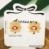 Distrito Lu Joyería de Moda Femenina Transfronteriza Chapado en Cobre con Circonita Pendientes de Ojo del Diablo Pendientes Creativos de Personalidad Hip-hop