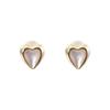 Pendientes de amor Fritillary para mujer, exquisitos pendientes pequeños franceses, ligeros, de lujo, de alta gama, con forma de corazón de melocotón, diseño simple, venta al por mayor