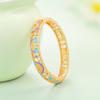 Pulsera Widney Cloisonné Estilo Chino para Niña Pequeña Arcoíris Hueca Pintada Pulsera Souvenir Regalo