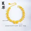 Mismo estilo que el de la tienda dorada, el brazalete de lazo con cuentas disco brillantes color oro arena es exquisito y de alta gama, un regalo para una princesa en movimiento o un regalo para una novia.