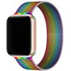 Para Apple applewatch10 Correa de acero inoxidable Milanesa iwatch8976 Correa ajustable con hebilla magnética