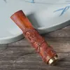 Sostenedor de Cigarrillos de Madera Maciza Tallada de Dragón con Boca Plana, Filtro de Caoba, Grueso, Mediano y Fino, Tres Usos, Lavable, Regalo para Personas Mayores, Pequeñas Artesanías