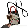 Nuevo Monedero de Buena Suerte y Fortuna Linda Bolsa para Teléfono Móvil Nuevo Patrón de Dibujos Animados Bolso Cruzado Portátil