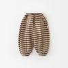 Pantalones Nuevos de Otoño e Invierno para Bebé Estilo Coreano a Rayas para Exterior Forro Polar Moda Infantil Cálidos Pantalones Deportivos 55565