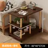 Mesa de Centro Pequeno Apartamento Moderna Simples Móvel Prateleira de Armazenamento Multicamada Prateleira Estreita Multifuncional Mesa de Cabeceira