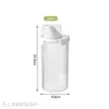 Tarro de almacenamiento para detergente de lavandería, caja de almacenamiento dividida, engrosado con taza medidora, recipiente de almacenamiento de polvo para lavandería de doble sellado con apertura grande