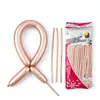 Shuaian Long 260 Metálico Longo Látex Balão Névoa Superfície Mat Magic Long Balloon Balão de Metal