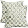 Nueva funda de almohada decorativa con estampado floral vintage transfronterizo, funda de cojín rústica para exteriores, cojín decorativo rústico de primavera y verano