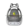 Hola Brid Periquito Sol Pequeño Bolsa Transportadora de Pájaros Mochila para Exteriores Transparente Portátil Gris Cacatúa Periquito