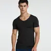 Camiseta de Manga Corta Sin Costuras de Seda de Hielo para Hombre Verano Delgada Ajustada Top Deportivo Juvenil Elástico Fitness Secado Rápido Ropa
