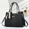 Bolsas de Exportación Taizhou para Mujer 2025 Nueva Moda Hilo Bordado Bolsa para Mamá Bolsa de Mujer de Gran Capacidad Bolso de Hombro Único Cruzado Dropshipping