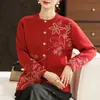 Cárdigan de Punto de Moda Primavera 2026 para Madres, Suéter Elegante para Madres de Mediana Edad y Mayores, Abrigo Versátil para Primavera y Otoño