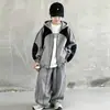 Ropa para niños para niños, conjunto de chaqueta de otoño, nuevo estilo primavera y otoño 2026, deportivo, genial, elegante y a la moda para niños mayores