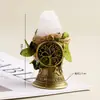 Pedra Lapidada de Cristal Natural Transfronteiriça Coluna de Cristal Árvore da Vida Sino Criativo Sino de Mão Adorno de Decoração de Adereço de Halloween