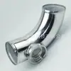 Tubo de alumínio curvado para intercooler turboalimentado de carro modificado 0 45 90 graus 76 63 102mm comprimento 300MM