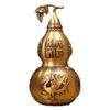 Adornos de calabaza de cuatro dioses, artesanía de cobre Fulu, adornos de latón, decoración para el hogar, sala de estar, tienda, escritorio, regalo de apertura