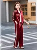 Conjunto de Moletom Esportivo para Mãe, Estações Primavera e Outono de 2026, para Mulheres de Meia-Idade, Roupa Casual para Corrida, Conjunto Elegante de Duas Peças