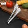 Acero Inoxidable 304 Pinza Exquisita Pinza para Alimentos Pinza para Barbacoa Pinza para Postre Filete Pasta Horneado Pan Palillos Pinzas para Barbacoa