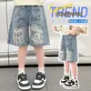 Pantalones Cortos para Niños Ropa de Verano 2026 Nuevo Estilo Pantalones Finos de Mezclilla para Niños Pantalones de Verano para Niños Mayores Pantalones Cortos Casuales para Niños
