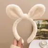 Diadema de Orejas de Cordero y Pelo de Cordero Dulce y Linda para Casa, Niña, Lavado de Cara, Recogido de Pelo, Parque de Atracciones, Pinza para el Pelo, Adorno para la Cabeza
