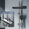 Ducha de Baño para el Hogar de Aluminio Espacial Color Gris Pistola, Cuatro Funciones, Presurizada, Caliente y Fría, Pantalla Digital, Luz Ambiental, Venta al por Mayor desde la Fuente