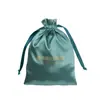 Ventas Directas de Fábrica Bolsas de Satén con Cordón Bolsas tipo Cartera de Imitación Seda Lisas Empaque Logotipo Personalizado