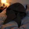 Balaclava Vermelha Feminina Outono e Inverno Chapéu de Lã Quente Cachecol Peça Única Capuz Cachecol de Pescoço Chapéu de Tricô Inverno