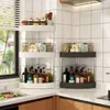 Estante Triángulo de Esquina Estantería Organizadora de Piso para Baño Estante de Esquina para Cocina Organizador de Gabinete de Almacenamiento junto a la Cama