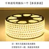 Fita de LED para exterior 220V alta tensão luz para sala de estar, uso doméstico, à prova d'água, super brilhante 1m vem com plugue, economia de energia, dimerizável em três cores