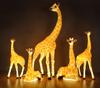 Lámpara led escénica para exteriores con modelado de animales resina acero vidrio lámpara de paisaje 3D elefante flamenco jirafa