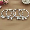 Pulseira de Sino Infantil em Prata 999 Pulseira de Prata Infantil Estilo Étnico Produto de Topo em Prata Esterlina Presente Lua Cheia Bebê